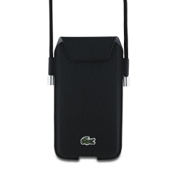 Pochette Téléphone Lacoste Iconic Petit Pique XL Noir