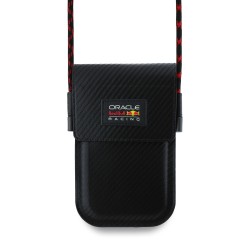 Pochette Téléphone Red Bull en PU et Carbone, Noire