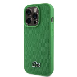 Apple iPhone 16 Pro - Coque Magsafe Lacoste Iconic Petit Pique Woven Logo - Vert