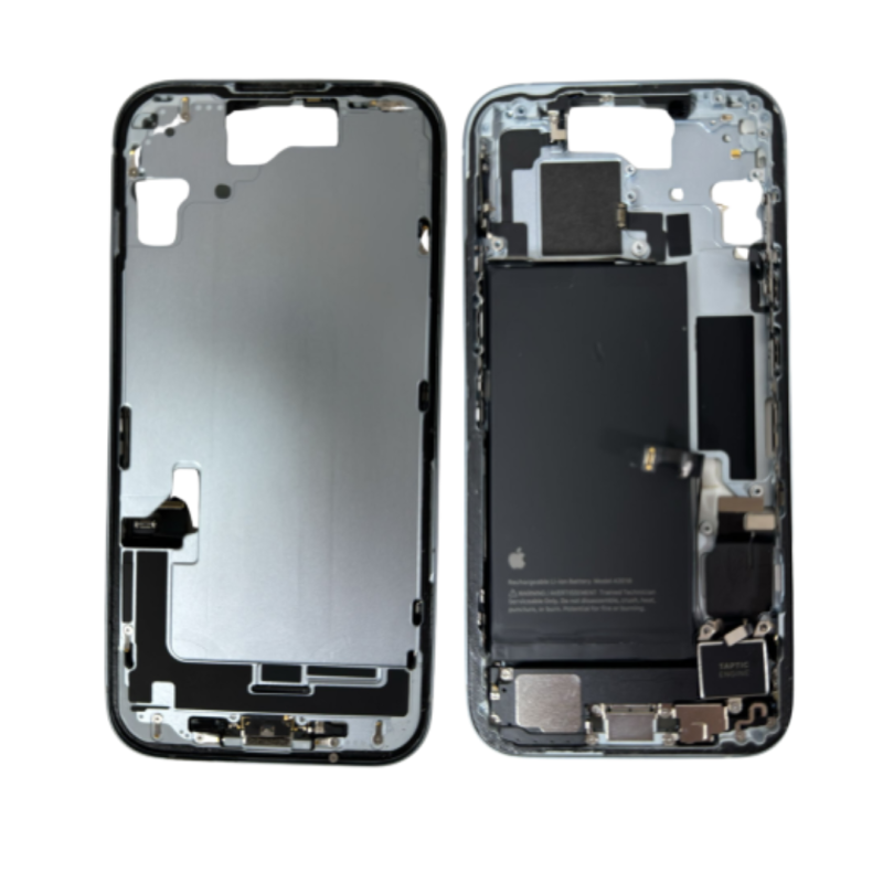 Apple Chassis iPhone 15 Plus Bleu eSIM US sans Vitre Arrière avec Batterie (Origine Demonté) Grade A Apple Chassis iPhone 15 Plus Bleu eSIM US sans Vitre Arrière avec Batterie (Origine Demonté) Grade A
