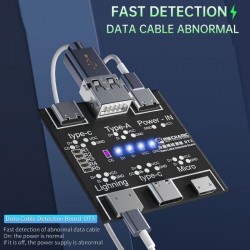 Testeur de câbles DT3 pour câbles Lightning / USB-C / MicroUSB