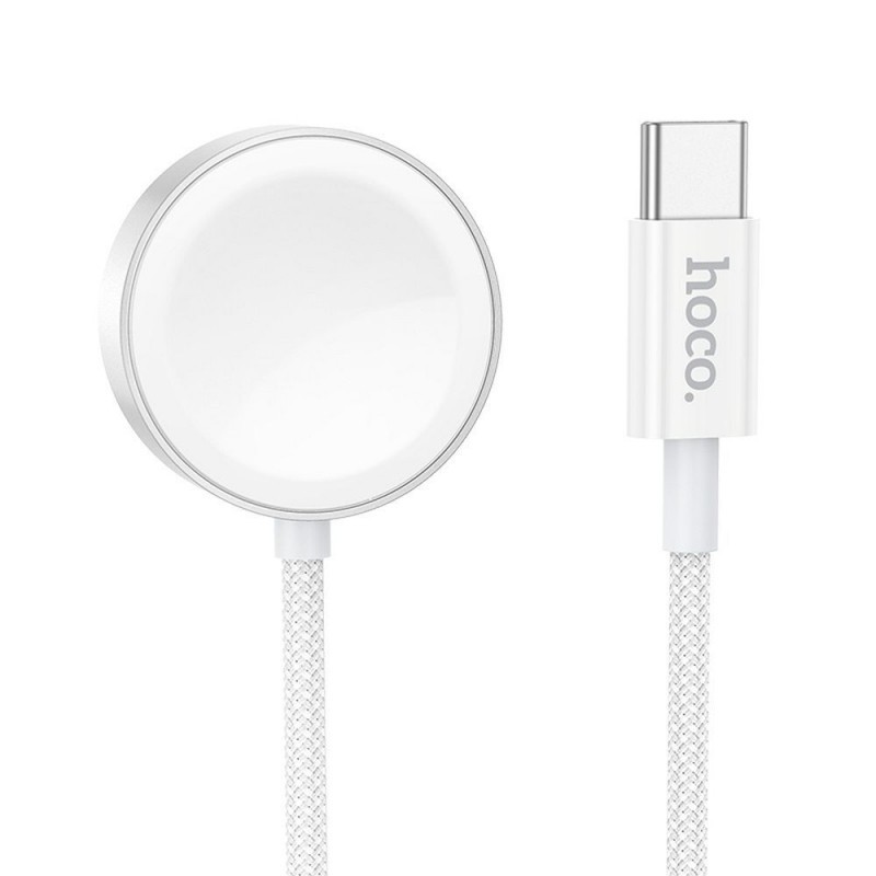 HOCO Hoco CW59 : Cables de charge MagSafe pour Apple Watch et Samsung Galaxy Watch - Blanc