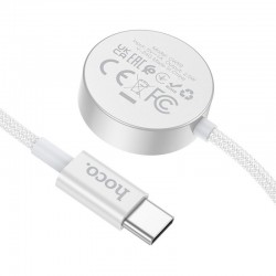 HOCO Hoco CW59 : Cables de charge MagSafe pour Apple Watch et Samsung Galaxy Watch - Blanc