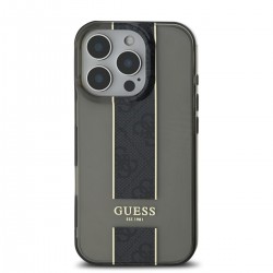 Apple IPHONE 16 Pro Max - Coque Guess IML Middle 4G Stripe - Noire