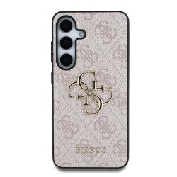 Guess Guess SAMSUNG GALAXY S25 - COQUE EN PU 4G AVEC LOGO METAL - Rose