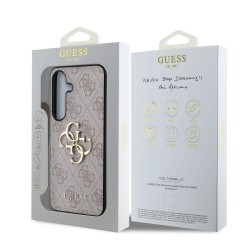 Guess Guess SAMSUNG GALAXY S25 - COQUE EN PU 4G AVEC LOGO METAL - Rose