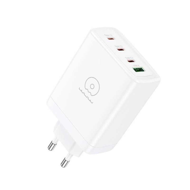 Wuw Chargeur Rapide 100W GaN - 3 USB-C / 1 USB-A - Blanc C158 Wuw Chargeur Rapide 100W GaN - 3 USB-C / 1 USB-A - Blanc C158