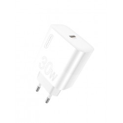 Wuw Chargeur Rapide USB-C PD 30W Blanc sous blister (C197)