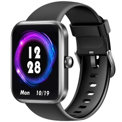 LETSCOM Letscom Montre connectée SmartWatch ID206 - NOIR