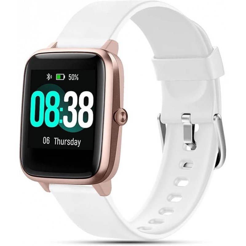 LETSCOM Letscom Montre connectée SmartWatch ID205G - Vert Clair / OR