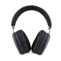 Guess Casque Sans Fil GUESS en Cuir PU 4G avec Logo Triangulaire Noir