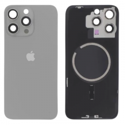 Apple Vitre Cache Arrière iPhone 16 Pro Max Titane Naturel (Original Démonté) - Grade A
