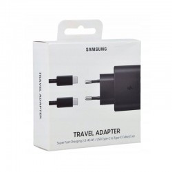 Samsung EP-T4510XBEGEU : Chargeur Samsung USB-C 45W - SUPER FAST CHARGE + CABLE USB-C / USB-C - Noir BLISTER