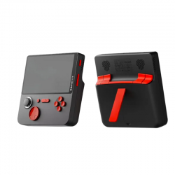 Console de Jeu Vidéo Portable Jellymini5 E5 Écran IPS 5" 64 Go - NOIR & ROUGE