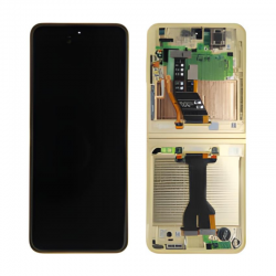 Samsung Ecran Intérieur Samsung Galaxy Z Flip 6 (F741) Jaune + Châssis (Service Pack) - GH82-35013B