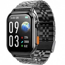 HOCO Hoco DYD02 : Montre Connectée Noire Bracelet Acier