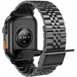 HOCO Hoco DYD02 : Montre Connectée Noire Bracelet Acier