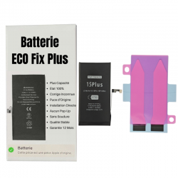 Apple Batterie iPhone 15 Plus (ECO Fix Plus) 130% Plus Durable - Aucun Pop-up / État 100%