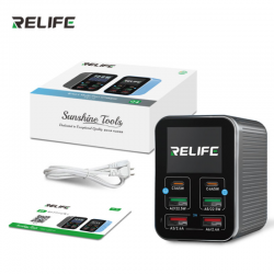 Chargeur Multiport Intelligent A 6 Ports (4 USB-A / 2 USB-C) RELIFE Q4 - Gris