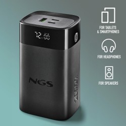 NGS PowerBank NGS Twix 20 Charge Rapide 65W 20000mAh pour Ordinateur et Téléphone Noir