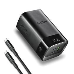 NGS PowerBank NGS Twix 20 Charge Rapide 65W 20000mAh pour Ordinateur et Téléphone Noir