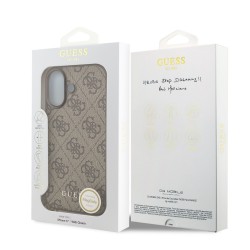 Apple Guess IPhone 17 - Coque Magsafe 4G Charm - Marron