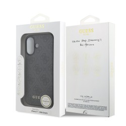 Apple Guess IPhone 17 Air - Coque Magsafe 4G Charm - Gris