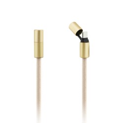 Guess GUESS : Cordon 4G Charm avec câble de chargement USB-C/USB-C Beige