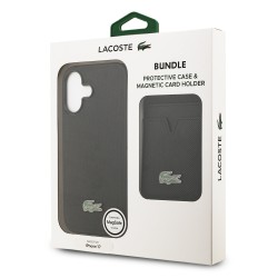 Apple iPhone 17 - Coque MagSafe + Porte-Cartes Lacoste Iconic Petit Pique