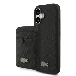 Apple iPhone 17 Pro - Coque MagSafe + Porte-Cartes Lacoste Iconic Petit Pique