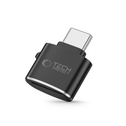 Tech-Protect : Adaptateur De Lecteur De Carte microSD USB-C - noir