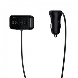 Baseus Baseus S-16 : Transmetteur FM Bluetooth sans fil avec chargeur - noir