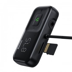 Baseus Baseus S-16 : Transmetteur FM Bluetooth sans fil avec chargeur - noir