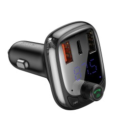 Baseus Baseus S-13 : Émetteur Bluetooth / Chargeur de voiture - noir