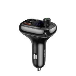 Baseus Baseus S-13 : Émetteur Bluetooth / Chargeur de voiture - noir