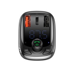 Baseus Baseus S-13 : Émetteur Bluetooth / Chargeur de voiture - noir