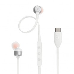 JBL JBL TUNE 310C - Ecouteurs Filaires USB-C - Blanc