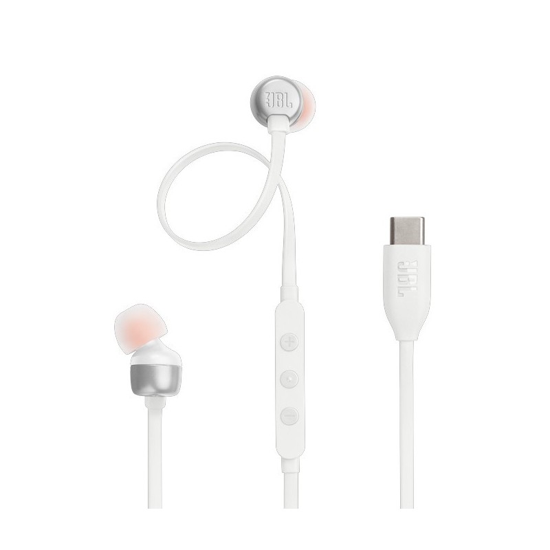 JBL JBL TUNE 310C - Ecouteurs Filaires USB-C - Blanc