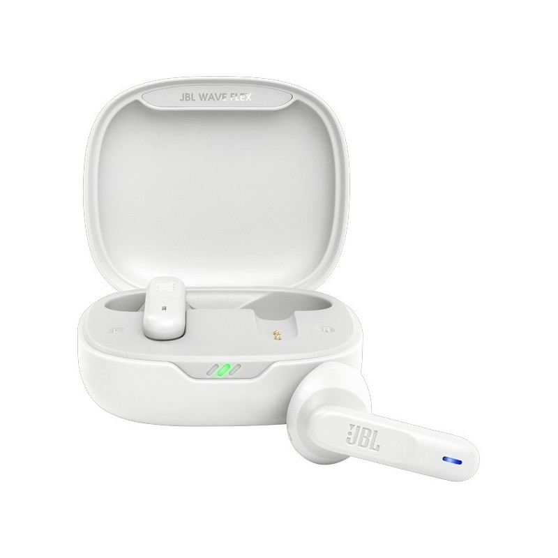 JBL Ecouteurs Bluetooth - JBL WAVE FLEX - Perfect Fit - Blanc
