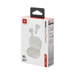 JBL Ecouteurs Bluetooth - JBL WAVE FLEX - Perfect Fit - Blanc