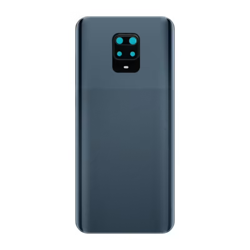 Xiaomi Vitre arrière Xiaomi Redmi Note 9 Pro 4G Noir + Adhesif (Sans Logo)