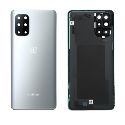 OnePlus Vitre Arrière One Plus 8T Sans Contour lentille Argent (Original Démonté) - Grade A
