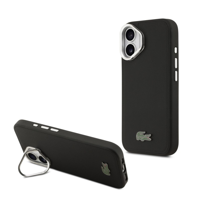 Apple iPhone 17 - Coque MagSafe Lacoste Iconic Petit Pique Noir (Avec Cadre Photo) Apple iPhone 17 - Coque MagSafe Lacoste Iconic Petit Pique Noir (Avec Cadre Photo)