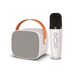 MAXLIFE :Enceinte Karaoke Bluetooth - Blanc - MXKS-100