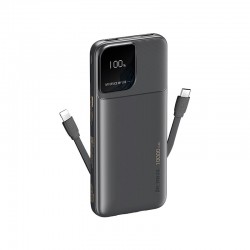 Remax Powerbank charge rapide 10 000 mAh – 2 sorties (USB-C & Lightning) – RPP-657