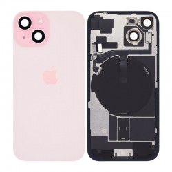 Apple Vitre Cache Arrière iPhone 15 Plus Rose (Origine Démonté) - Grade A