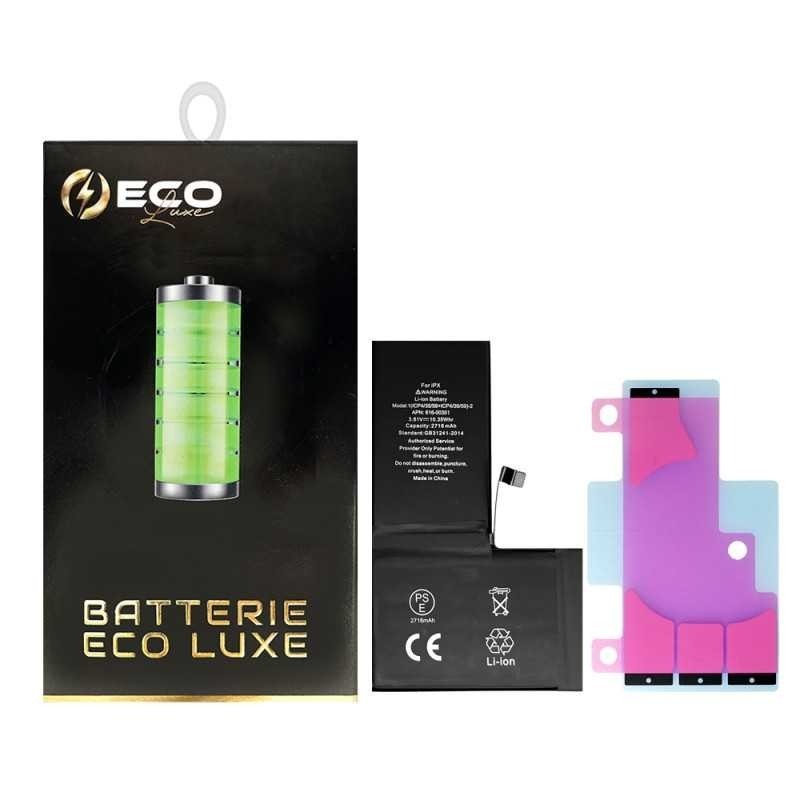 Apple Batterie iPhone X 3.81V/2716mAh + Adhésifs - Puce Ti (ECO Luxe) Alternative d'origine