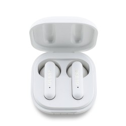 Guess Écouteurs Bluetooth Guess 4G avec Logo en Métal TWS Blanc