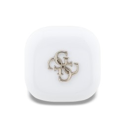 Guess Écouteurs Bluetooth Guess 4G avec Logo en Métal TWS Blanc