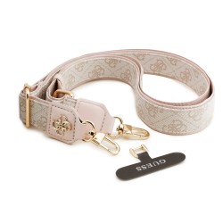Guess GUESS : Cordon en PU avec Logo Métallique Rose